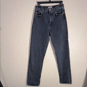 Agolde Women's Straight Leg Jeans - Dark Gray